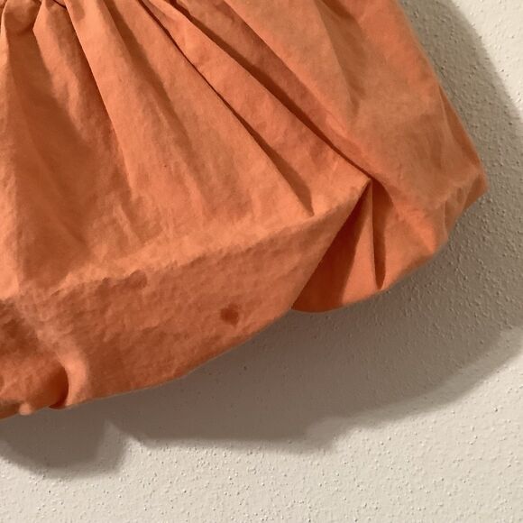 Maeve by Anthropologie Strappy Casual Orange Ruffled Bubble Hem Tank Top L - Picture 4 of 9